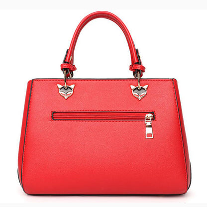 Sac bandoulière patchwork pour femme – Sac fourre-tout en cuir synthétique avec pompon