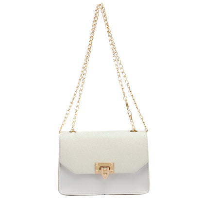 Sac bandoulière urbain à sequins et étoiles – Cuir PU avec bandoulière chaîne