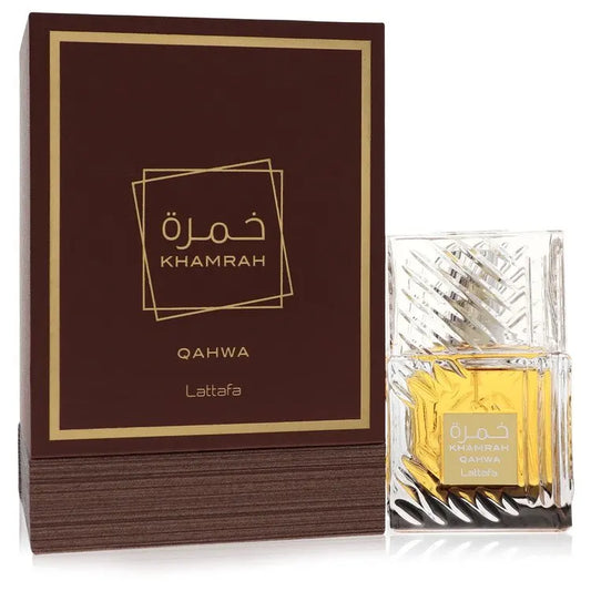 UD_Lattafa Khamrah Qahwa by Lattafa Eau De Parfum Spray (Unisex) 3.4 oz for Men