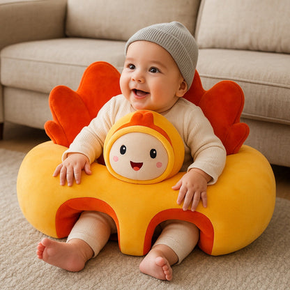 Fauteuil Bébé en Peluche – Confort Douillet pour Premiers Assis