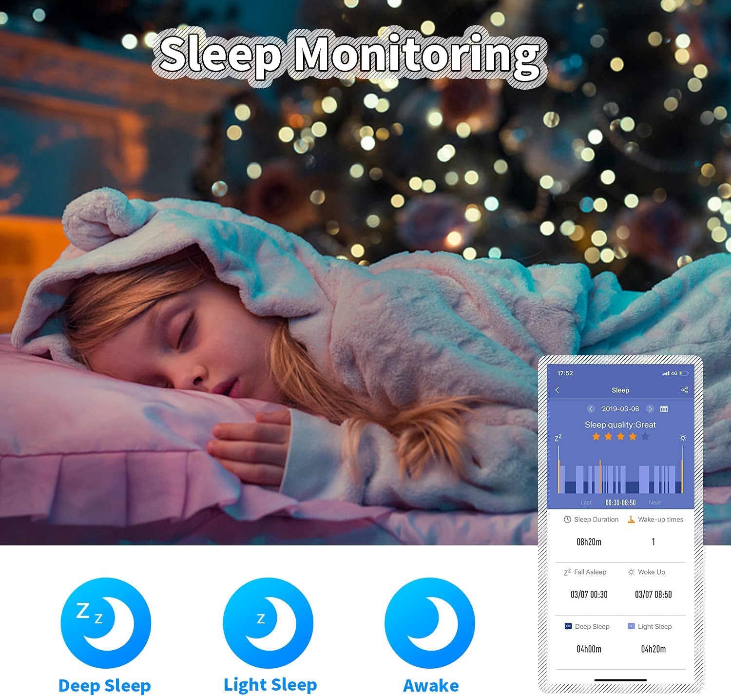 Exciting Kids Fitness Tracker Watch - Activity Tracker with 11 Sport Modes, IP68 Waterproof, Perfect for Ages 6-16!